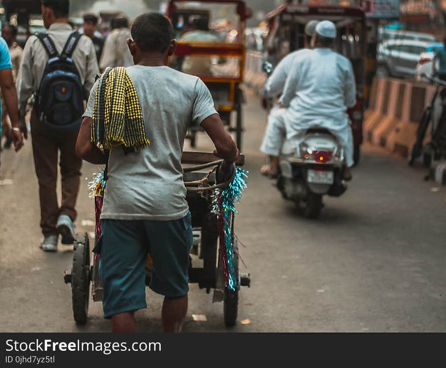 People Walking at the Same Direction