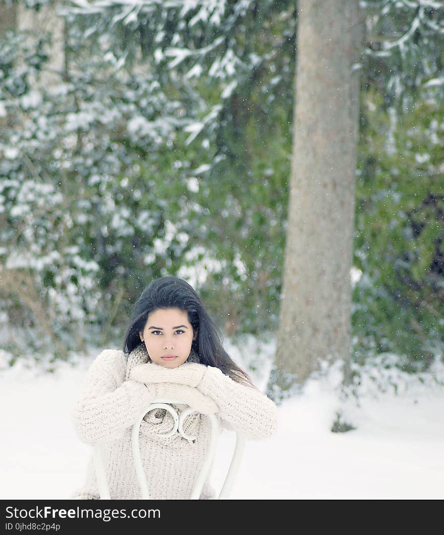 Woman Wearing Sweater