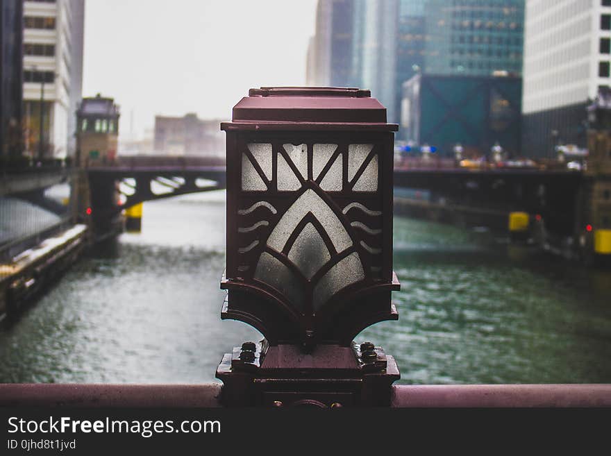 Closeup Photo of Bridge Lamp