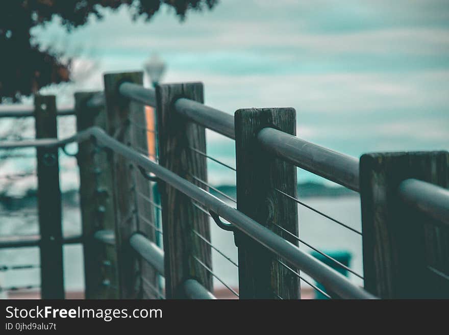 Closeup Photo of Black Steel Handrail