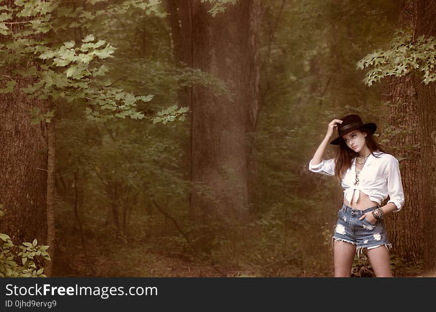 Photo of Woman Near Forest