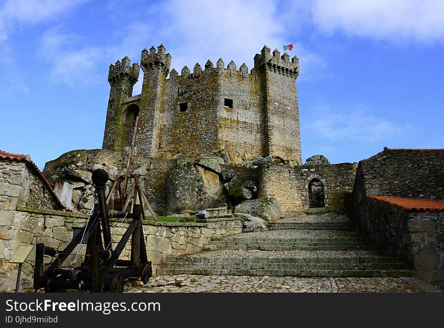 Castle Under Clear Blue Sky