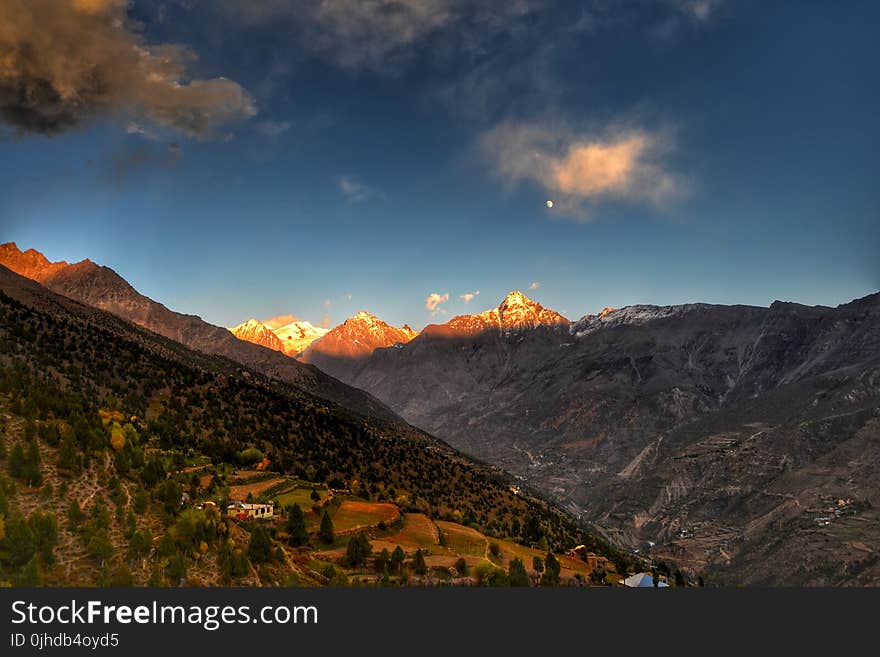 Aerial Photography of Mountains