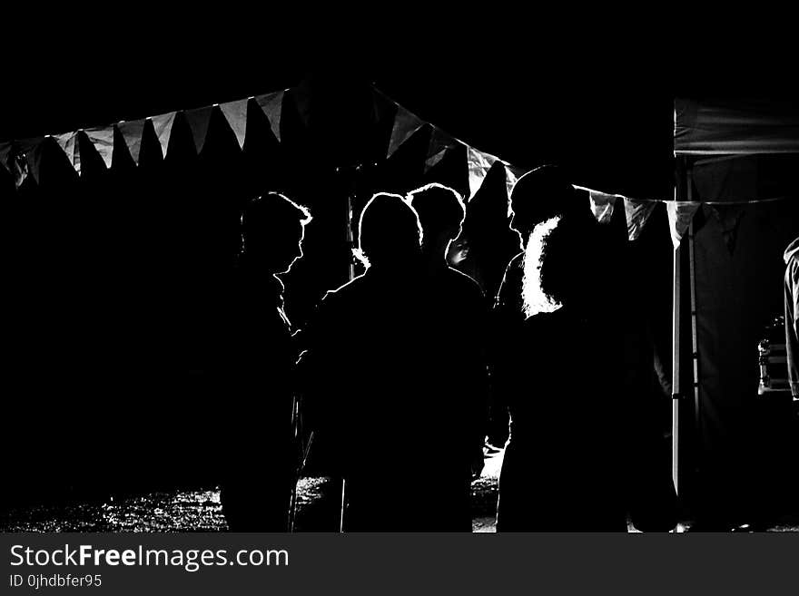 Silhouette Photo of People