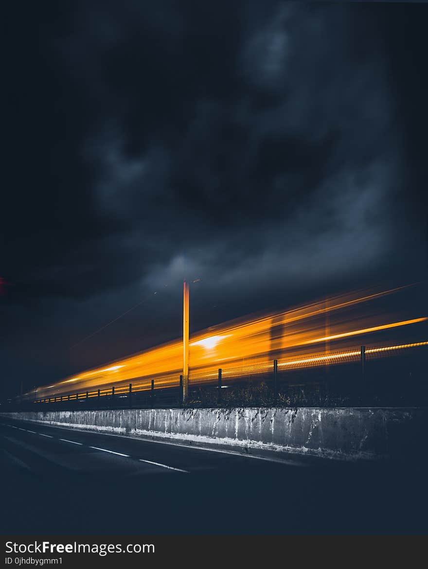 Timelapse Photography of Bridge during Nighttime