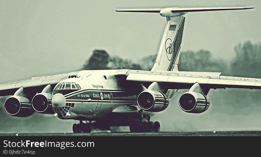 Close-up Photography of Gray Jet Plane