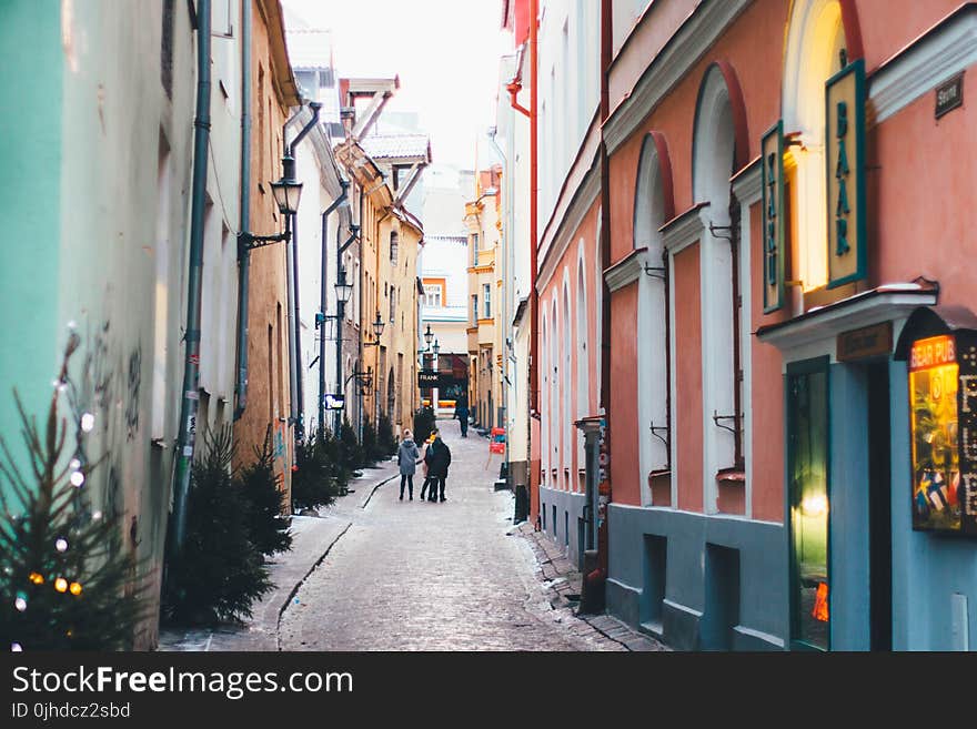 Photography of Concrete Houses With Pathway