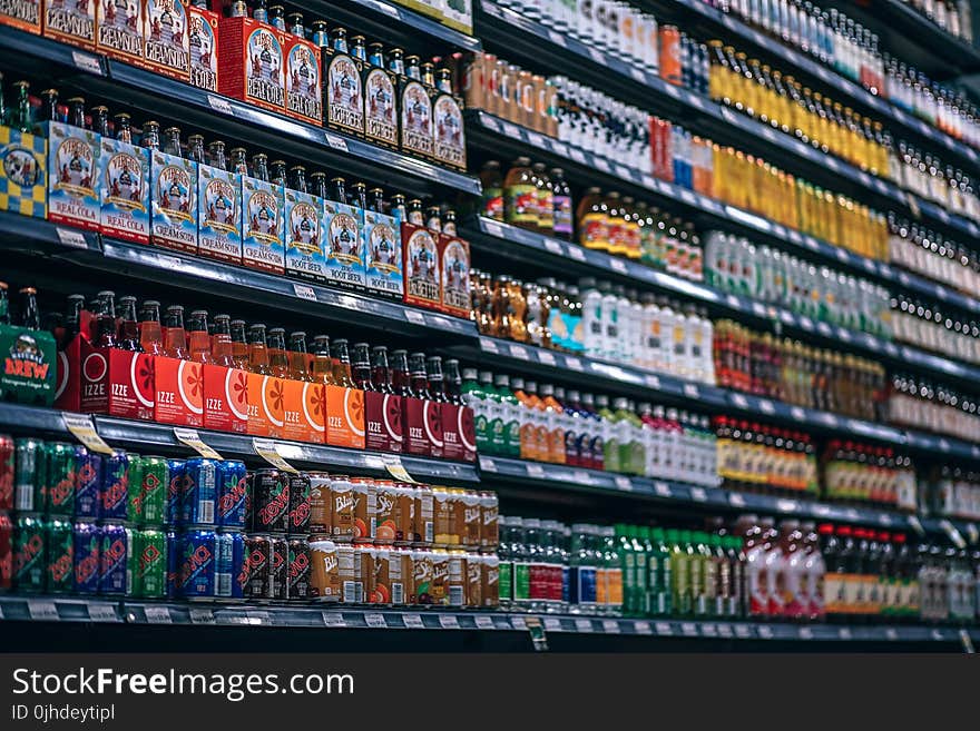 Assorted Bottle And Cans