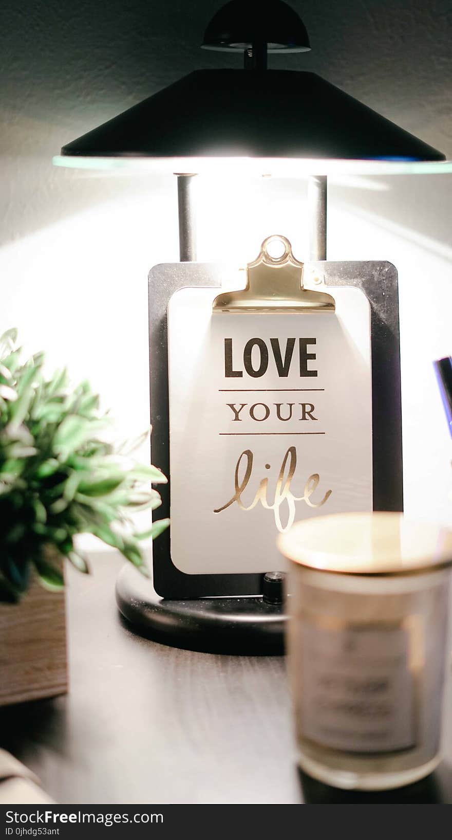 Love Your Life Clipboard Decor