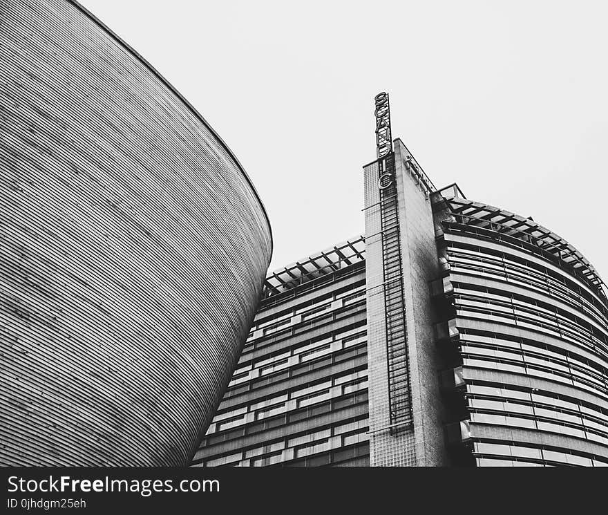 Grayscale Photography Of High-rise Building