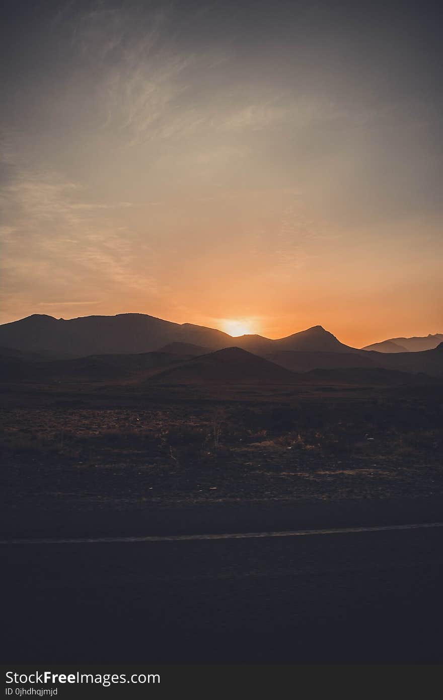 Mountain During Sunset