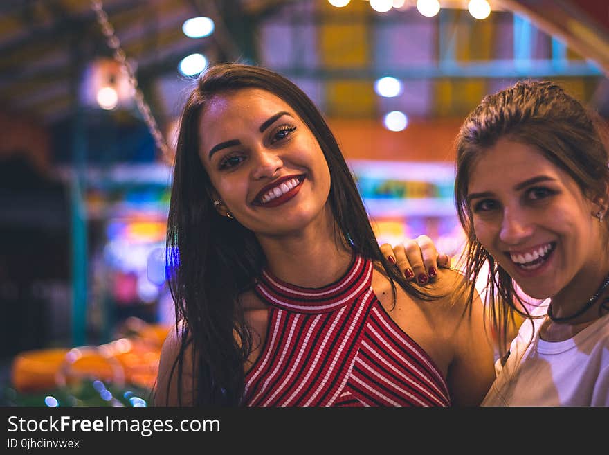 Selective Focus Photography of Women Smiling