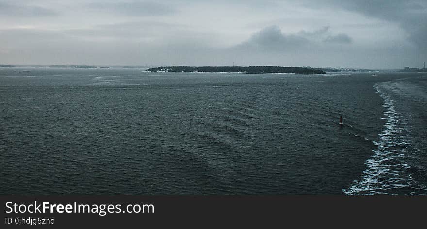 The Sea during Cloudy Day