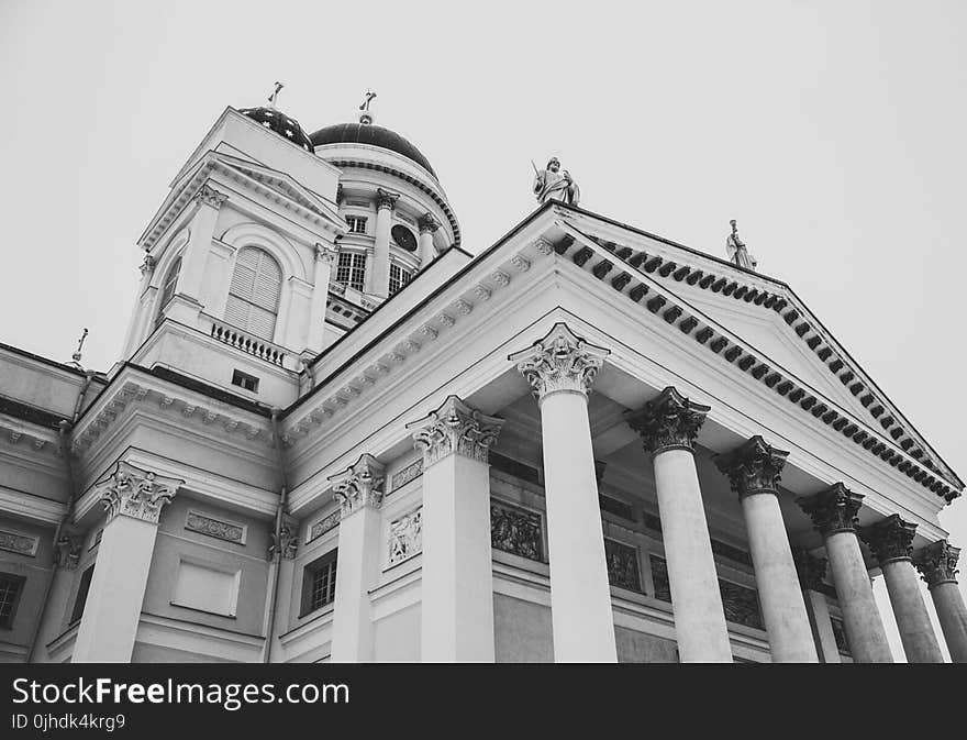 White Concrete Pillar Building