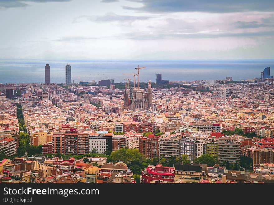 High Angle Photography of High Rise Buildings at Daytime