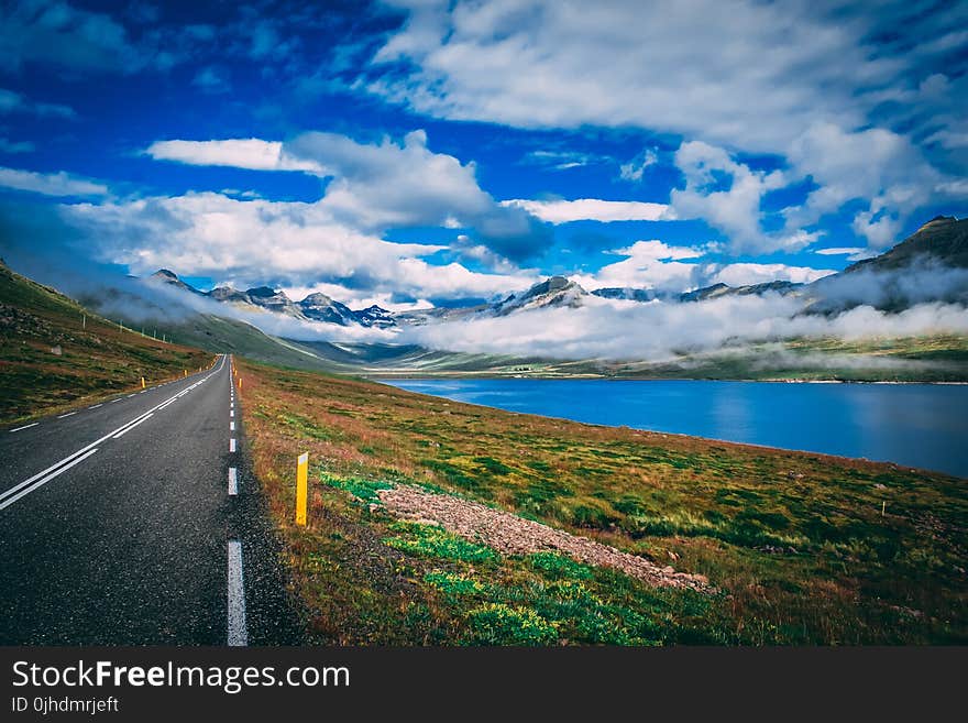 Gray Concrete Road