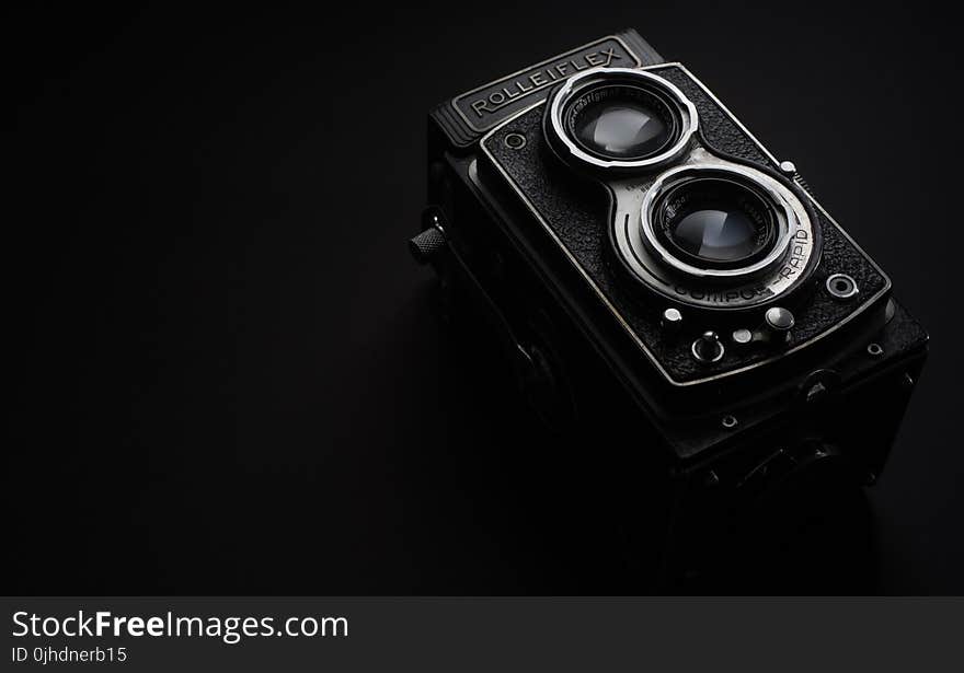 Black Rolleiflex Camera