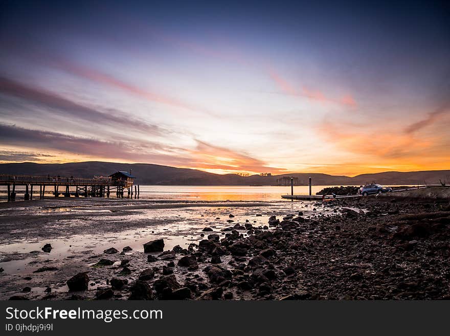 Blue Sky on Seashore