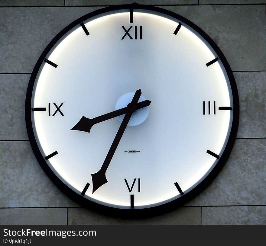 Clock at 8:34