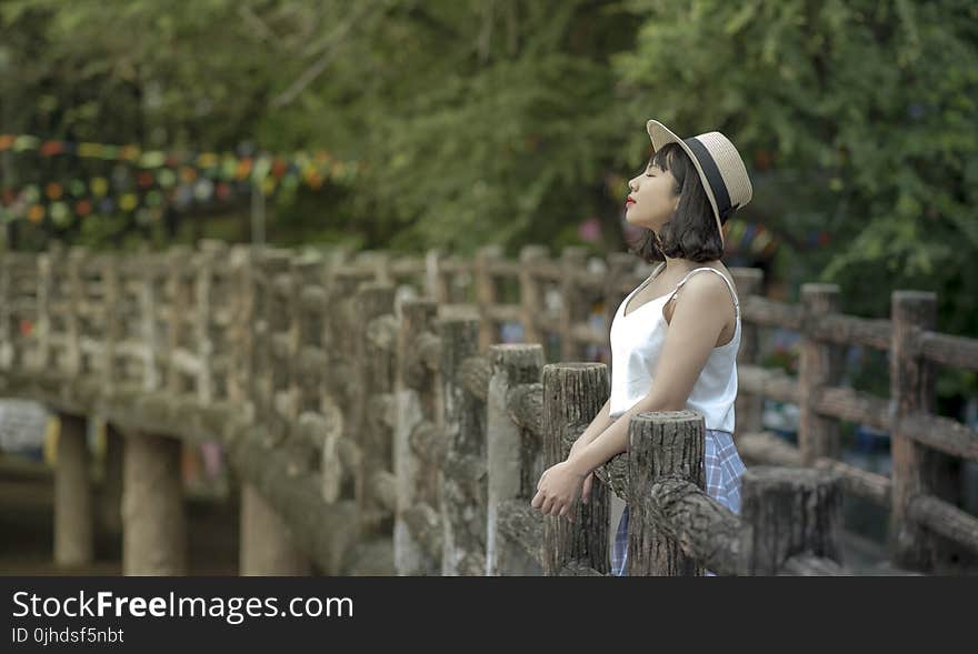 Woman on Bridge