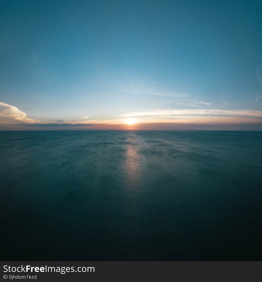 Landscape Photo of Sea during Golden Hour