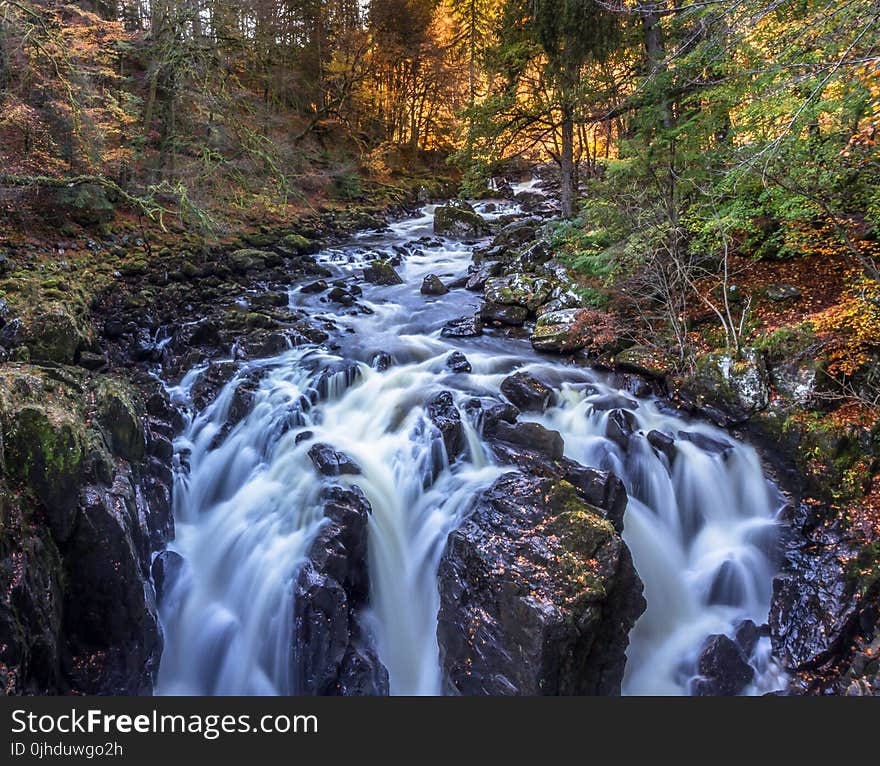 Time Lapse Landscape Photo of River