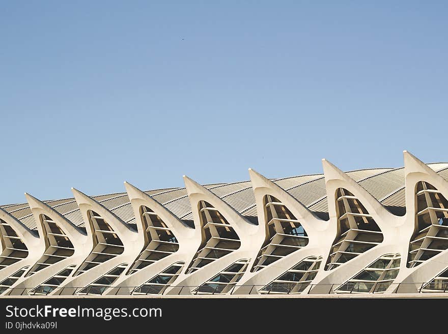 Architectural Photo of White Concrete Building