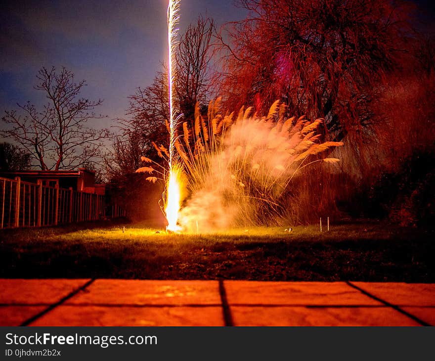 Time Lapse Photography of Firework during Nighttime