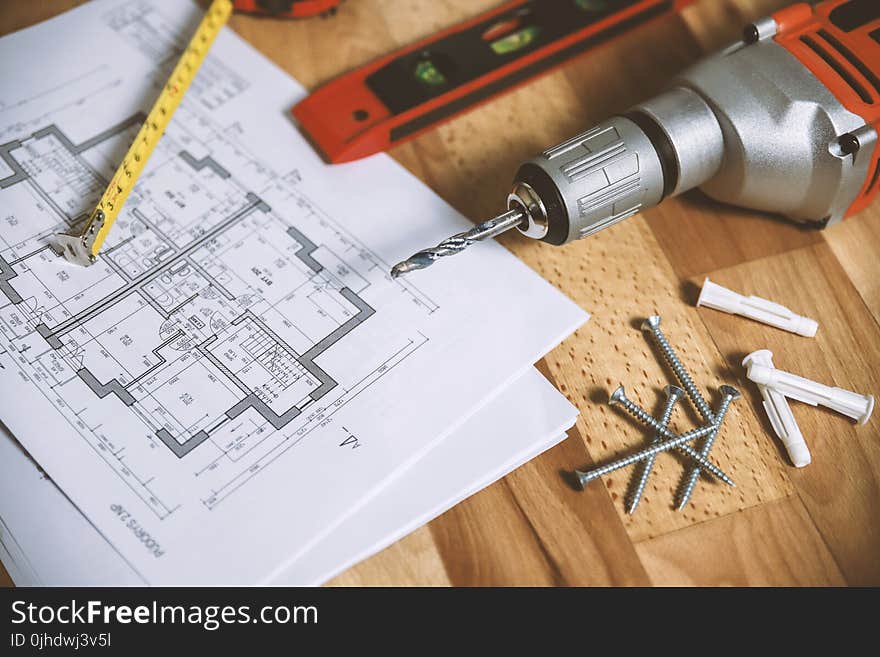 Floor Plan on Table