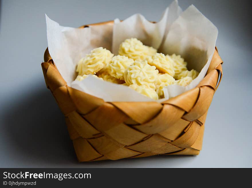 Basket Of Baked Cookies