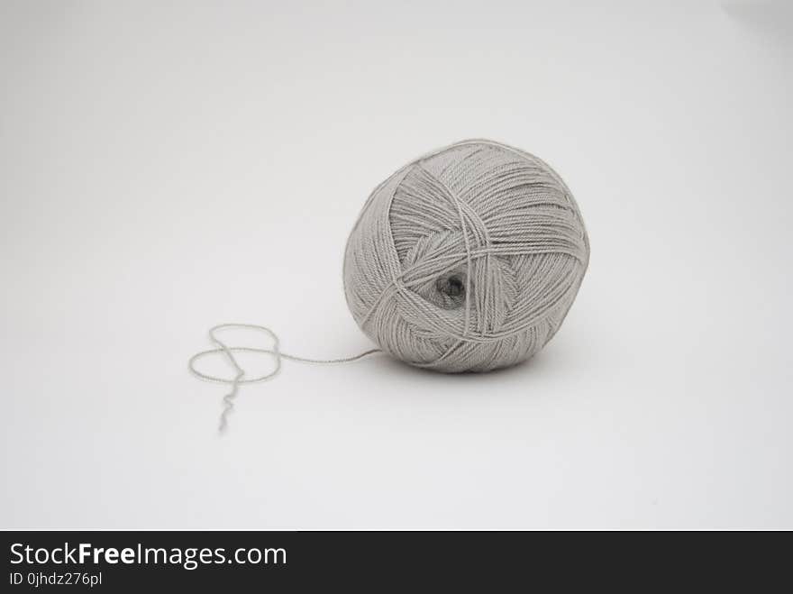 Gray Yarn Ball