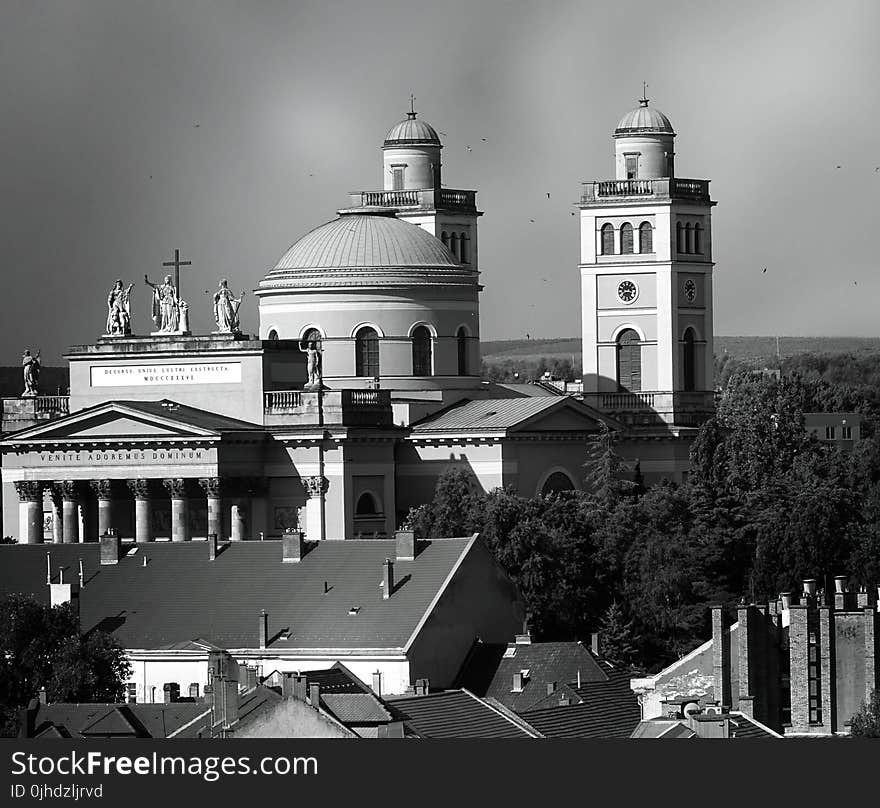 Grayscale Photography of Cathedral