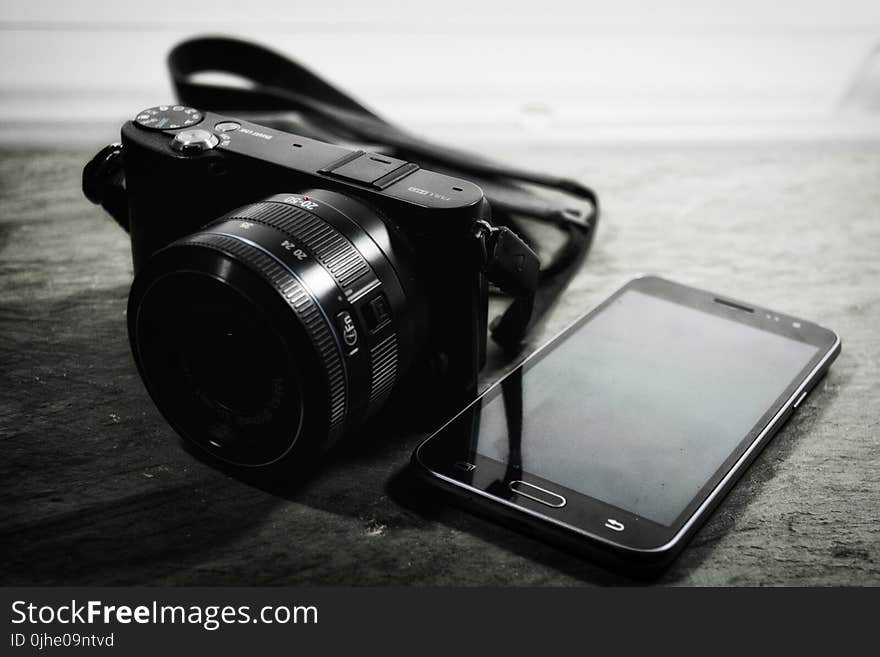 Bridge Camera Beside Samsung Smartphone