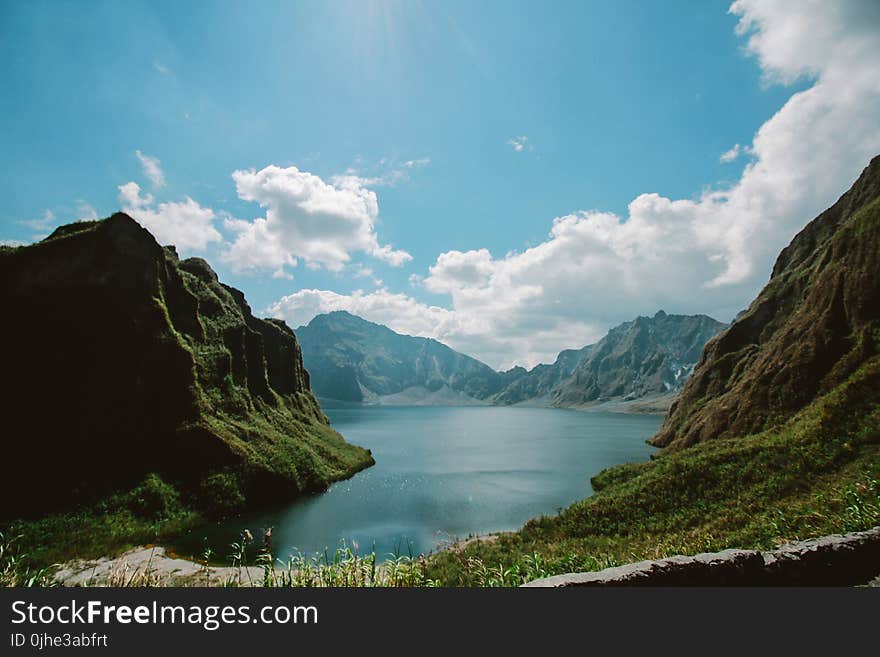 Photo of the Crater of Mt. Pinatubo