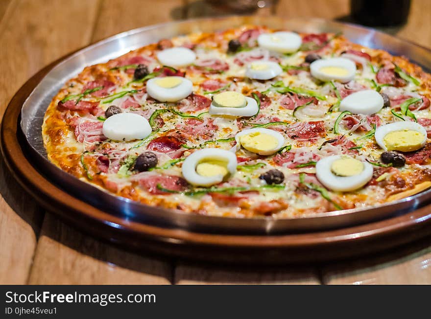 Pizza With Egg Photo