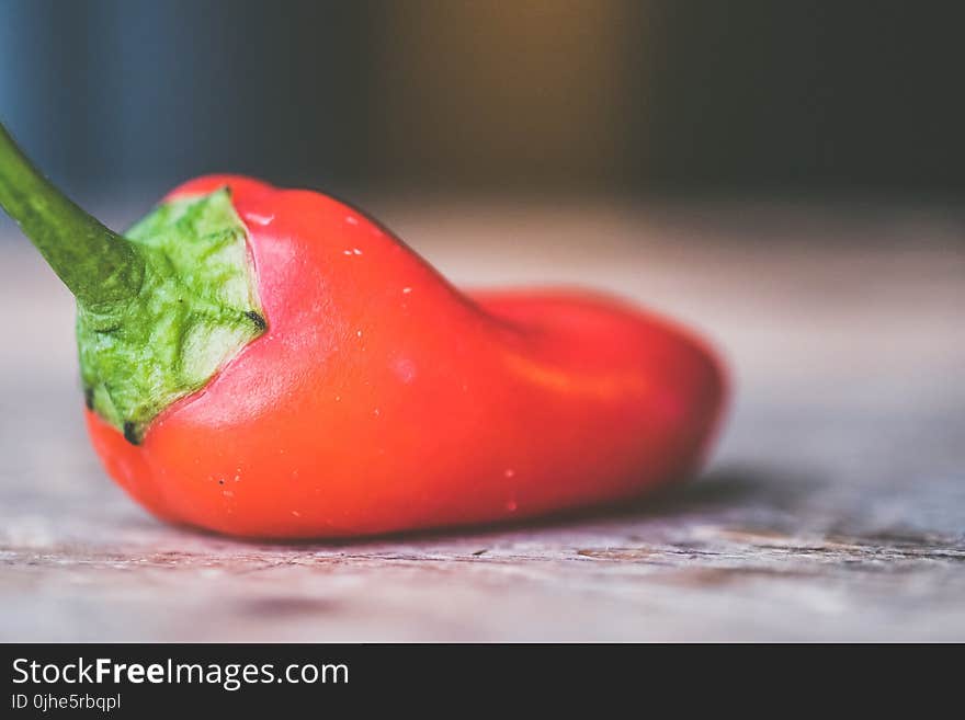 Selective Focus Photo of Red Pepper