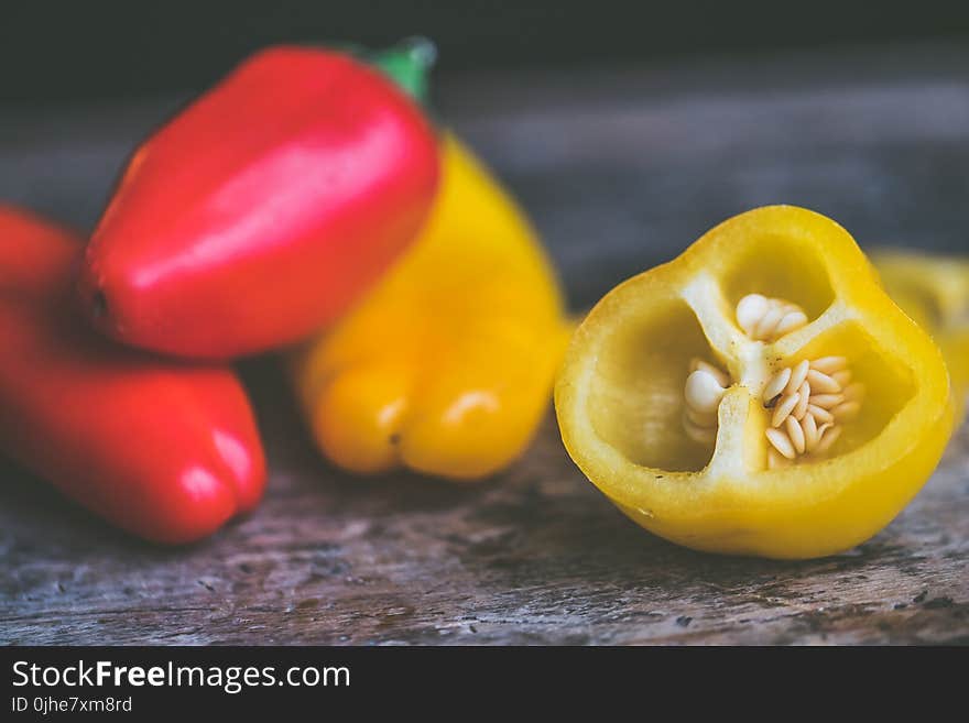 Photo of Red and Yellow Peppers