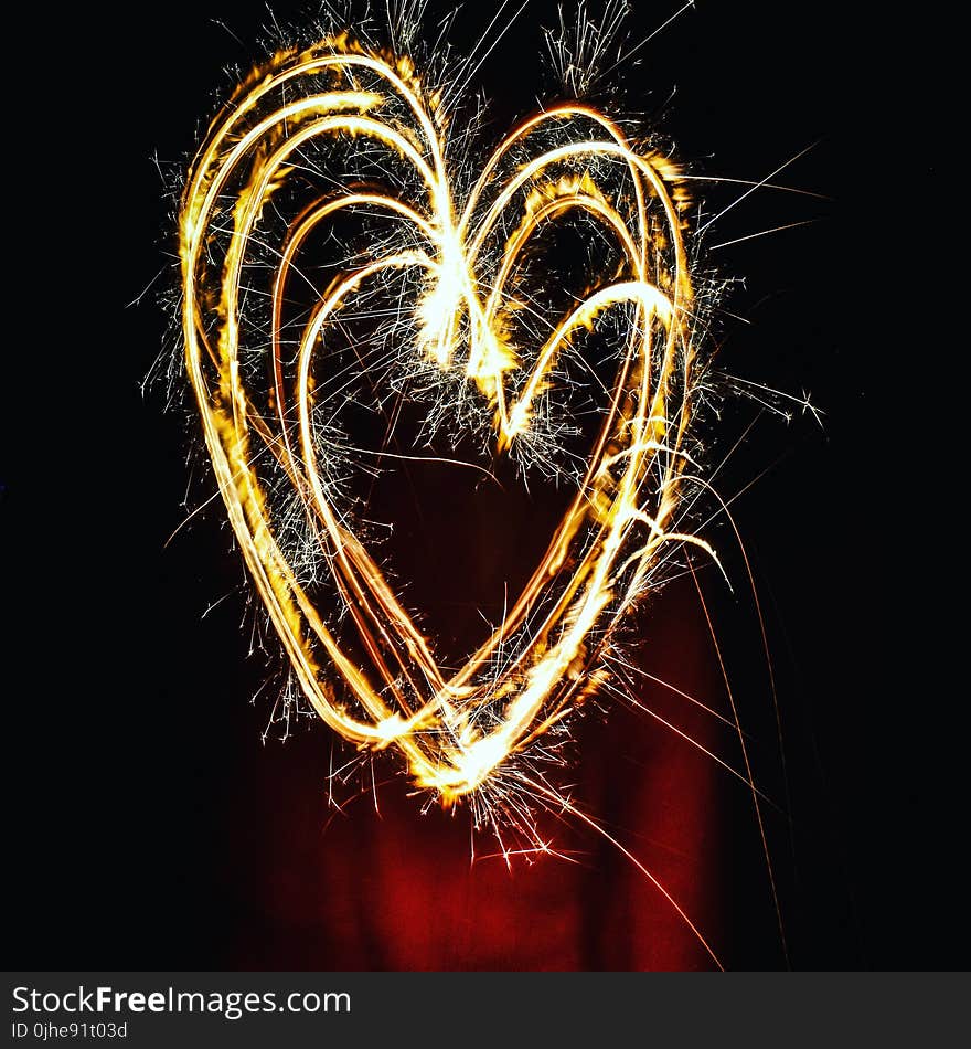 Heart-shaped Fireworks