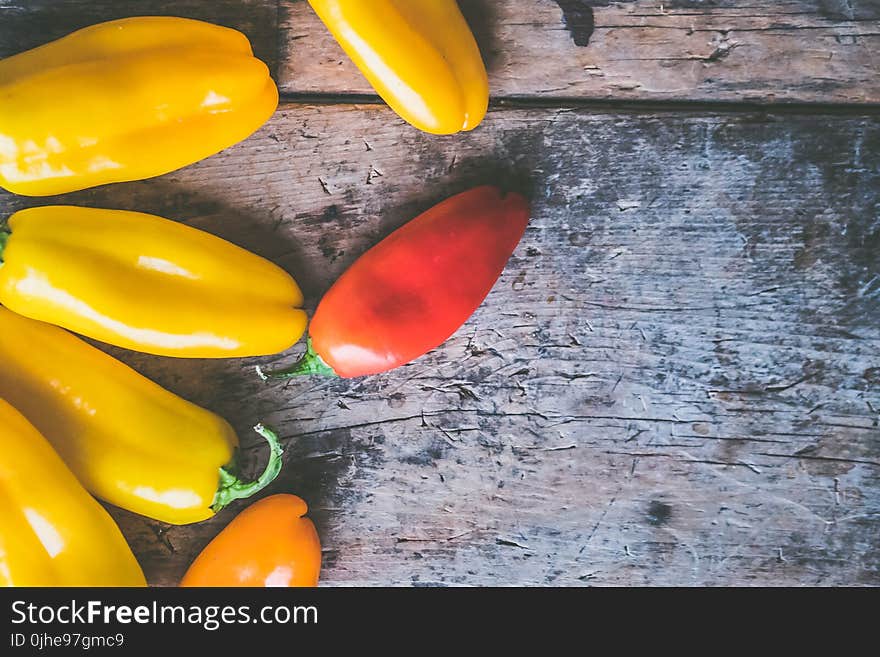 Red and Yellow Chilies