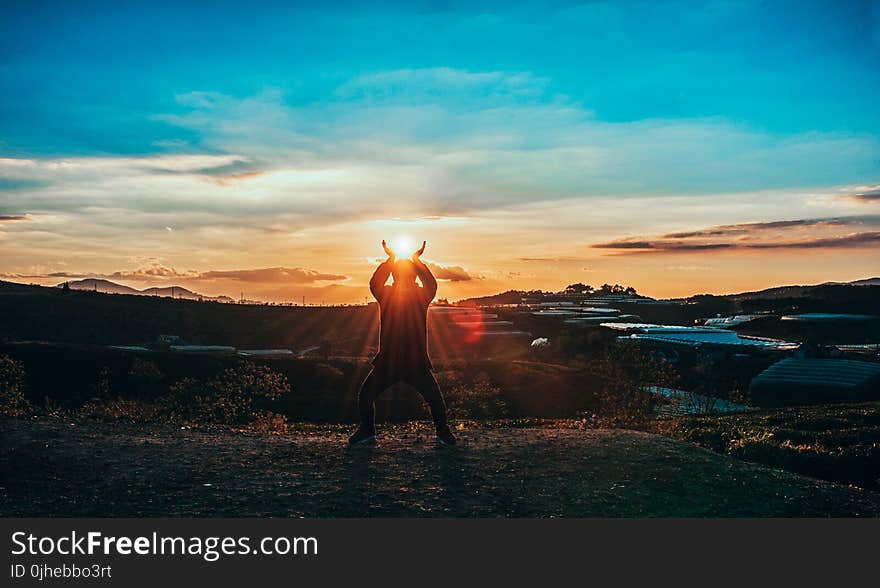 Silhouette Of Man