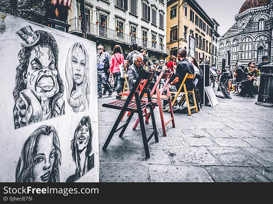 Four Women Painting