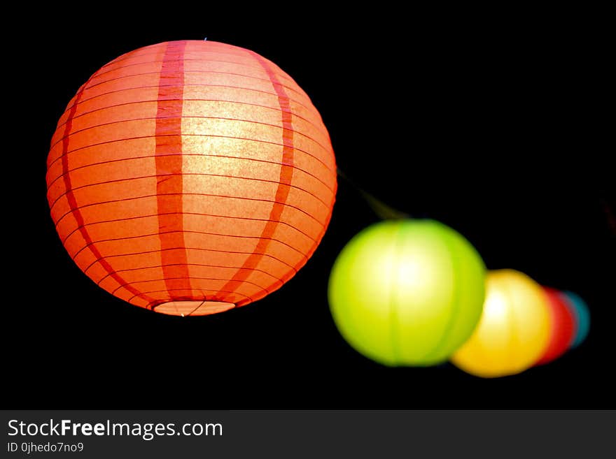 Selective Focus Photo of Paper Lanterns