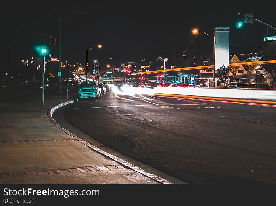 Time Lapse Photo of City by Night