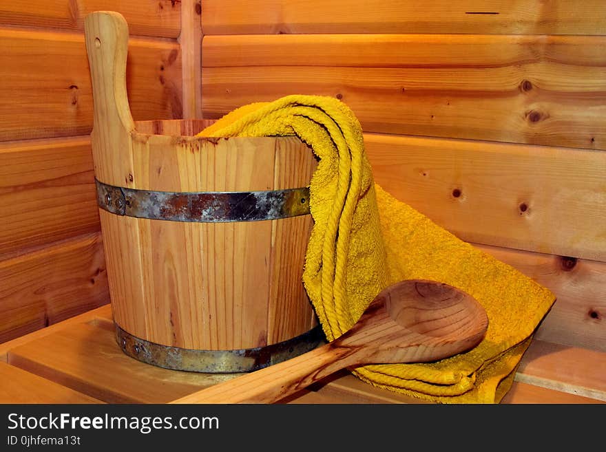 Yellow, Wood, Wood Stain, Sauna