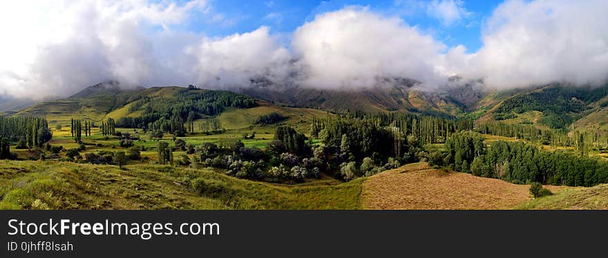 Mountainous Landforms, Highland, Sky, Wilderness