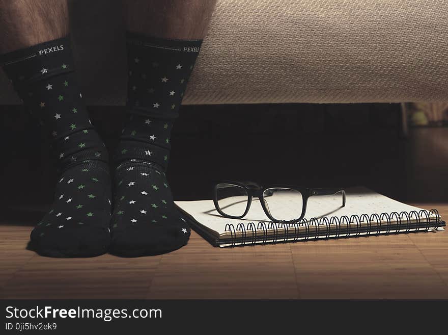 Pair of Black High Socks