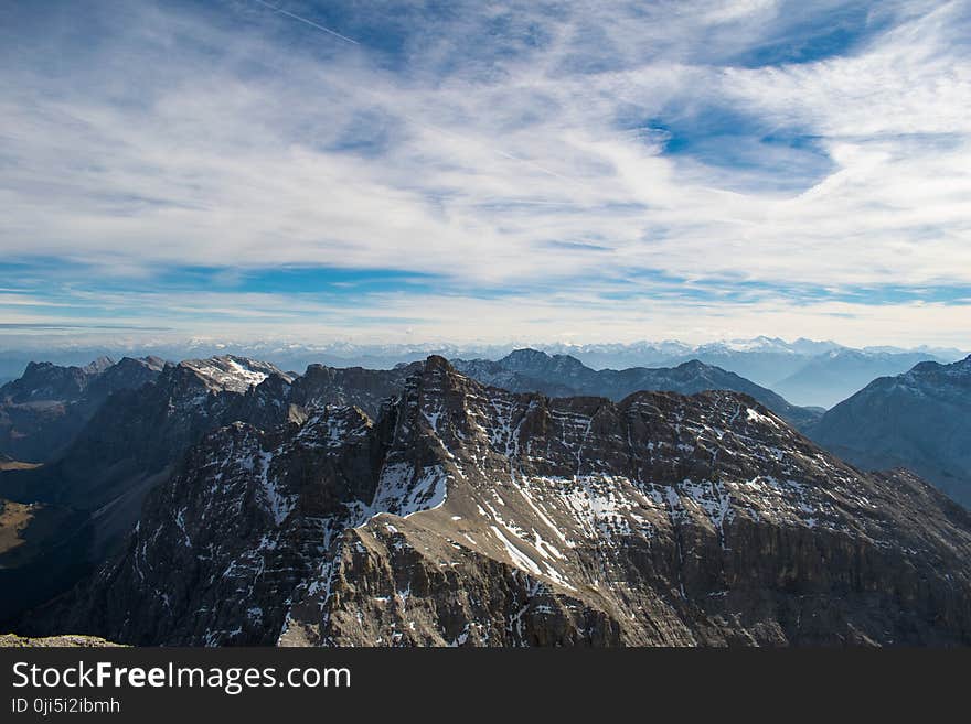 Aerial Photography of Mountains