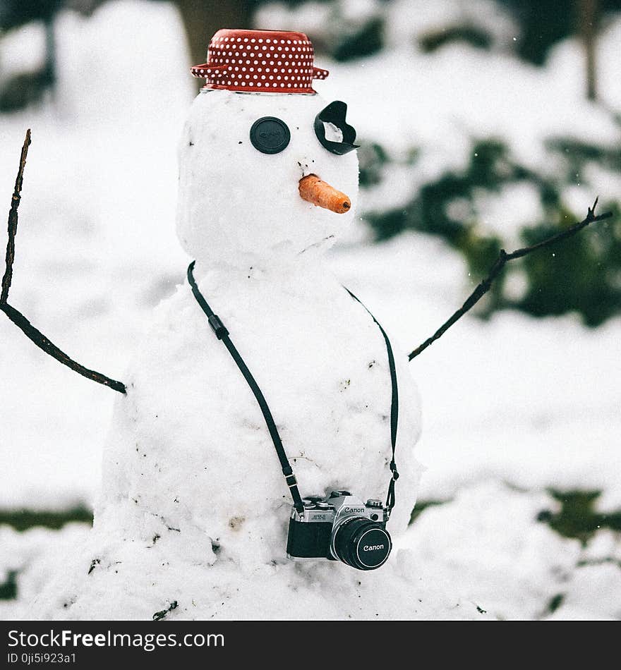 Snowman With Camera