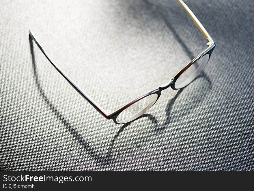 Eyeglasses With Brown Frame