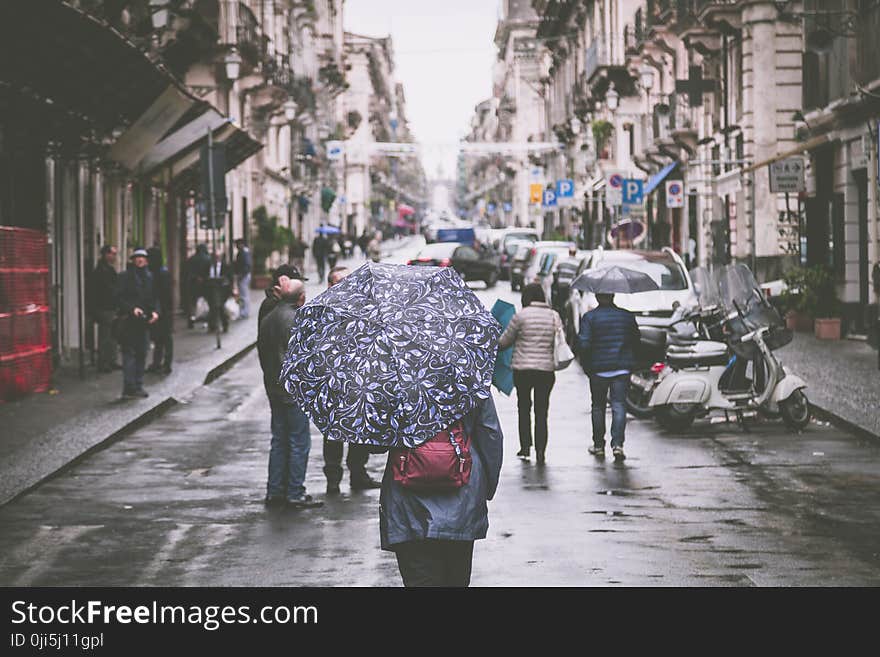 Woman Holding Umbrella